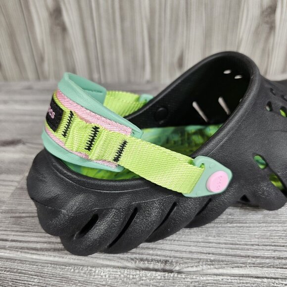 Crocs Echo Clog Shoes Spring Break Edition Black/Multicolored - Men\'s Size13 NEW main image 10